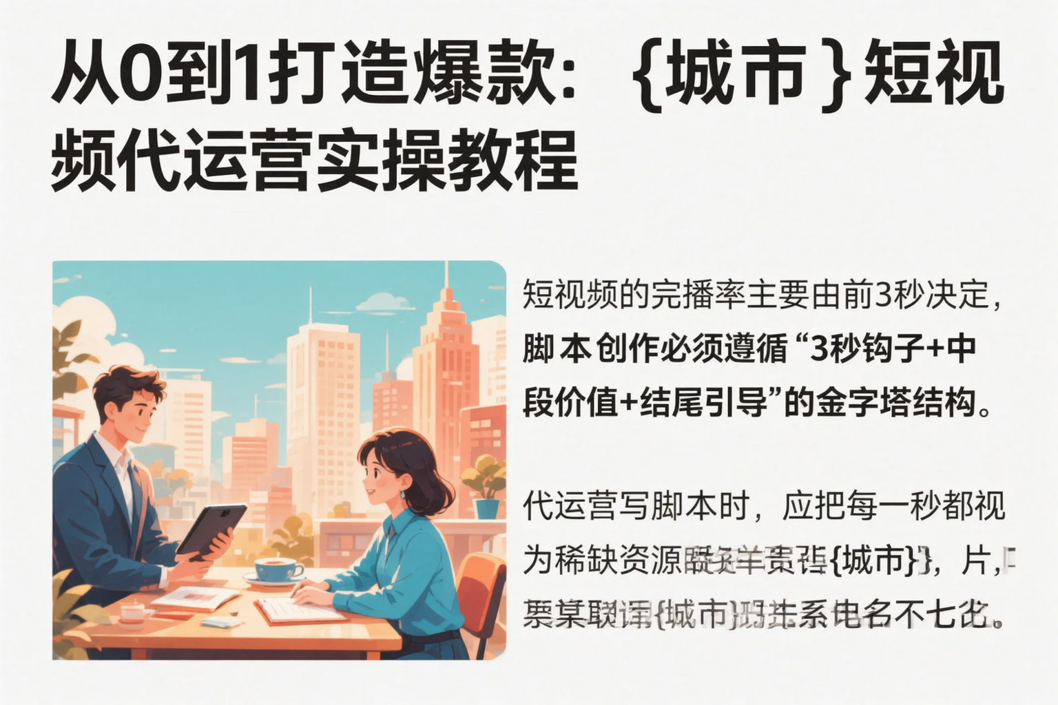 从0到1打造爆款:兰州短视频代运营实操教程