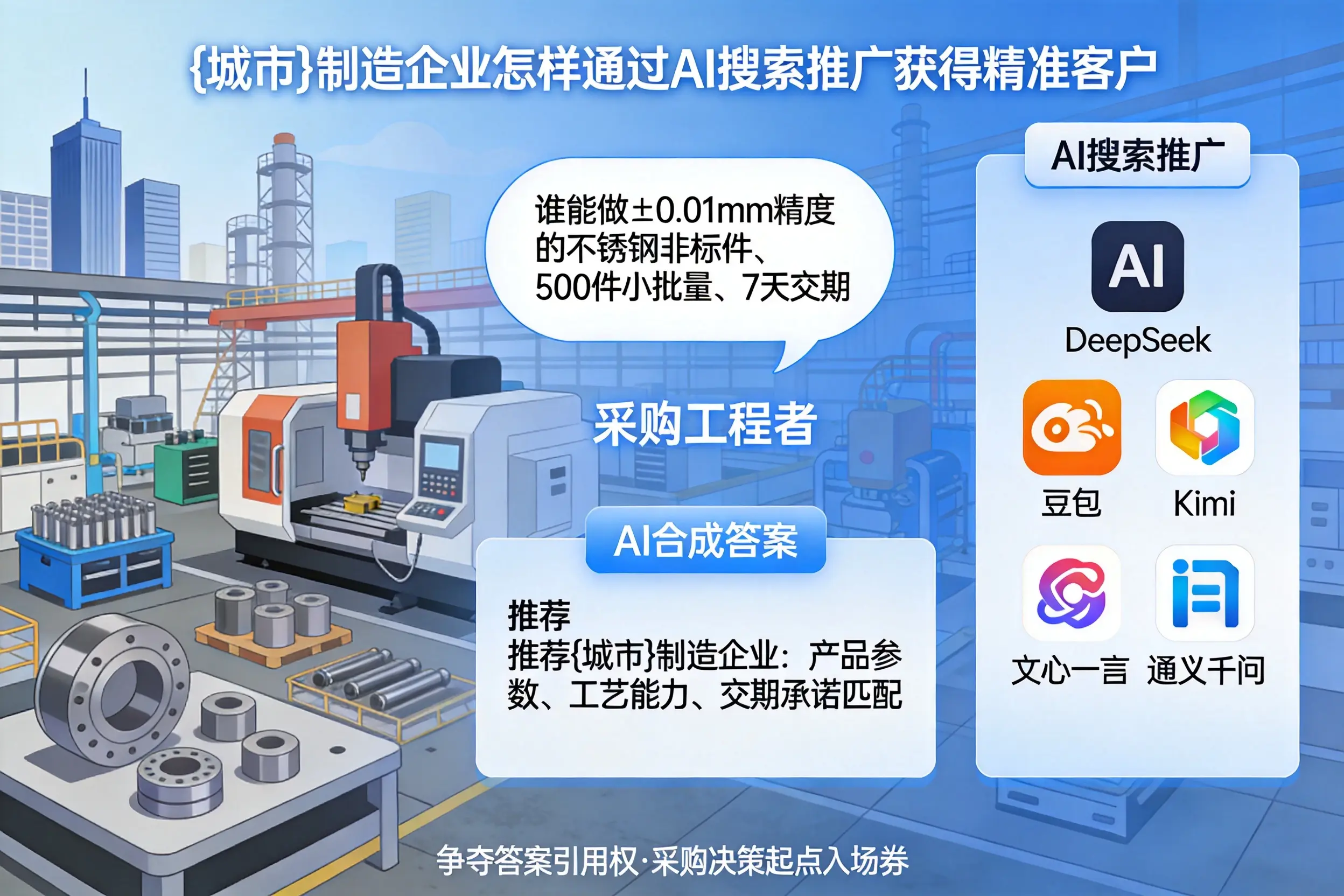 兰州制造企业怎样通过AI搜索推广获得精准客户