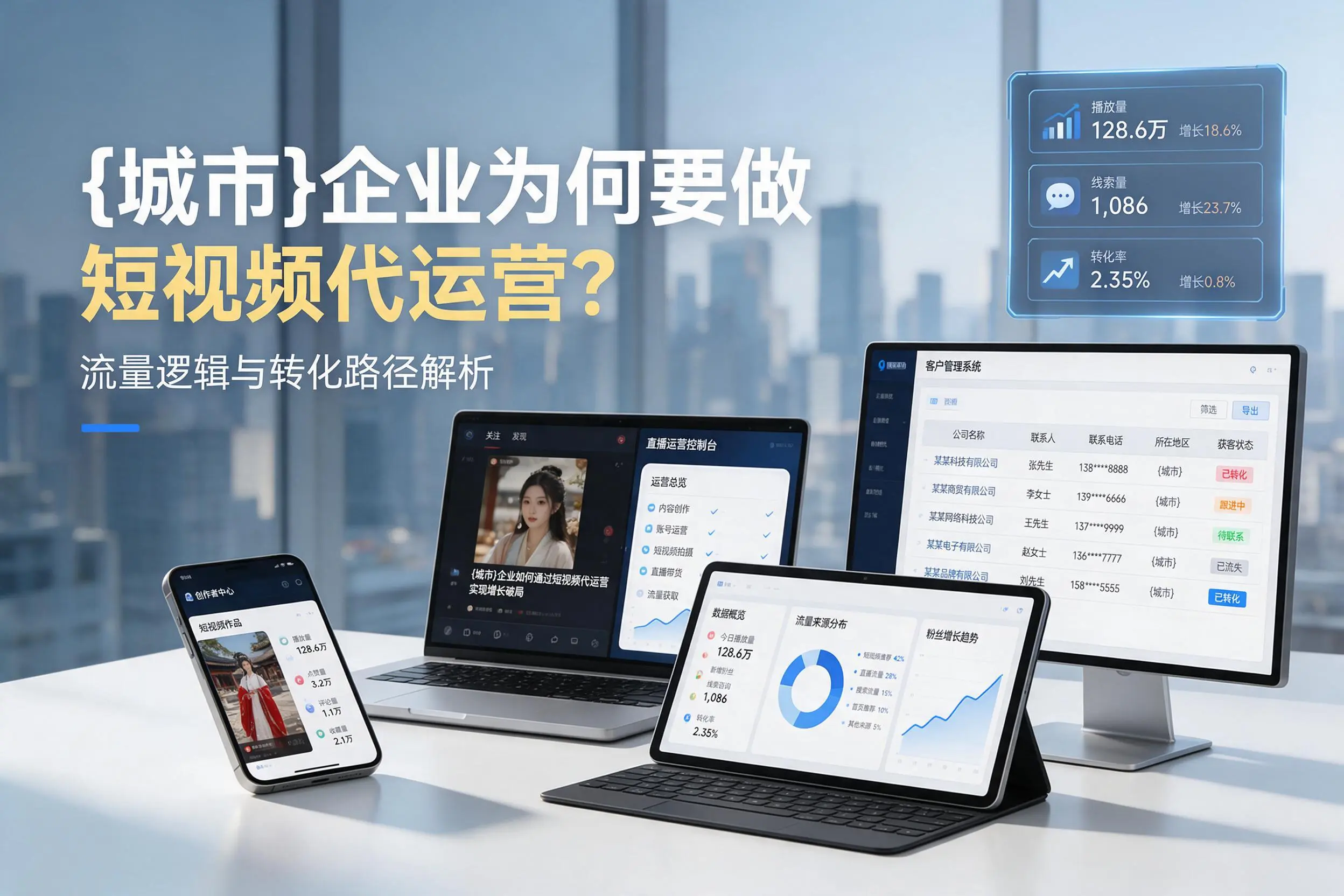 兰州企业为何要做短视频代运营？流量逻辑与转化路径解析