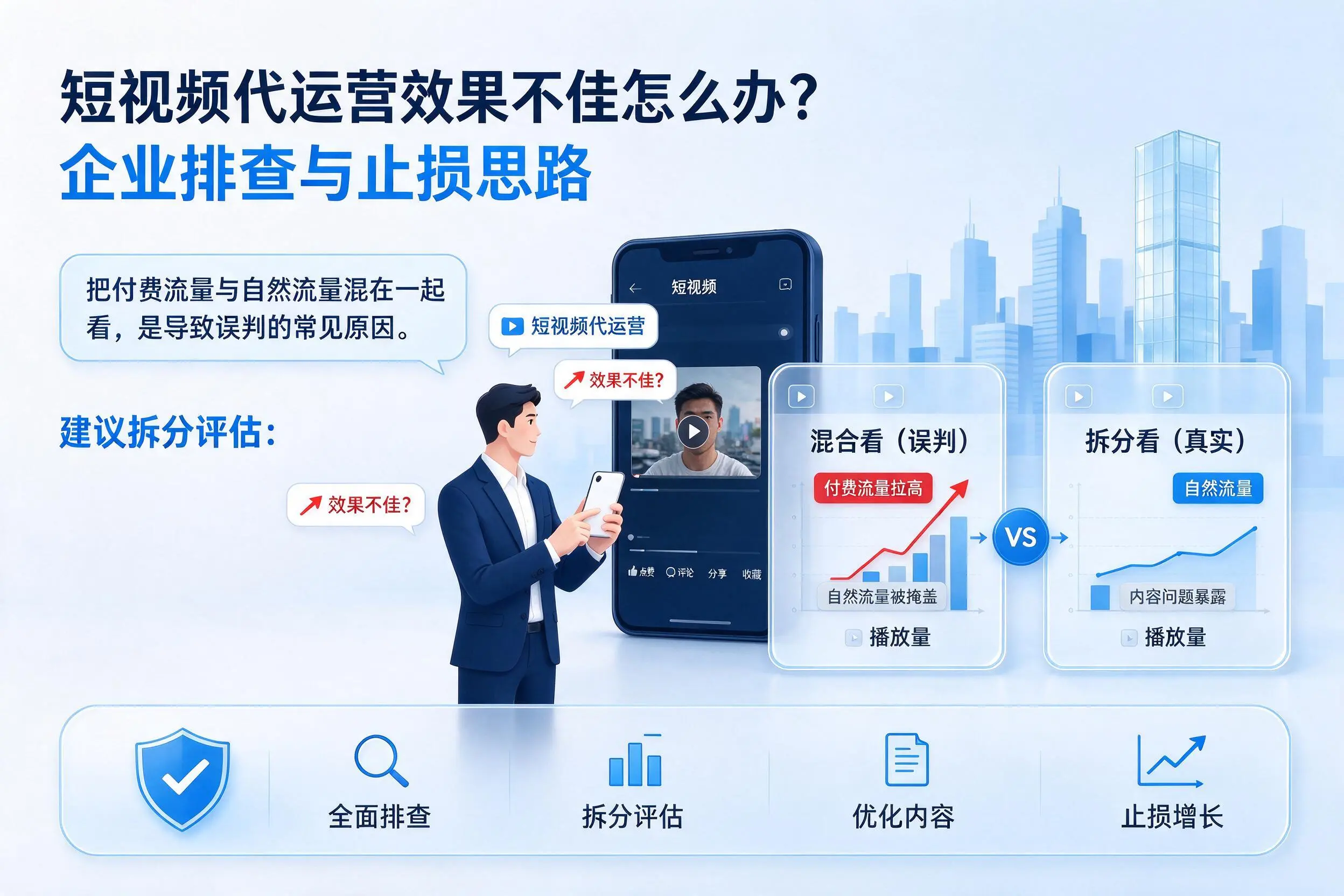 短视频代运营效果不佳怎么办？兰州企业排查与止损思路