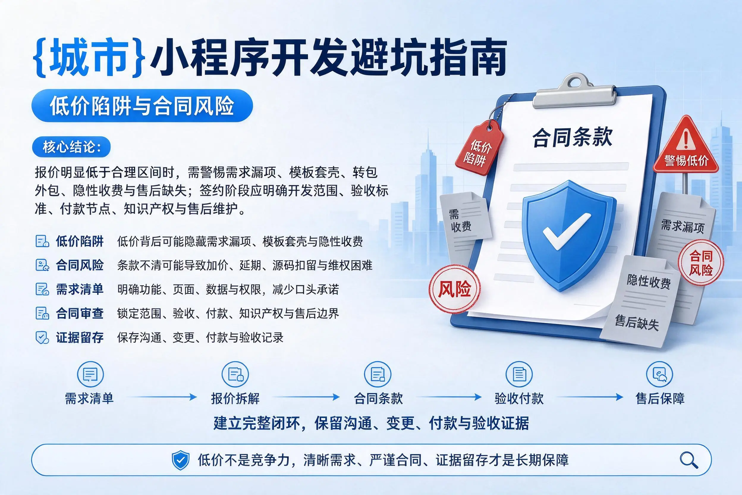 兰州小程序开发避坑指南：低价陷阱与合同风险