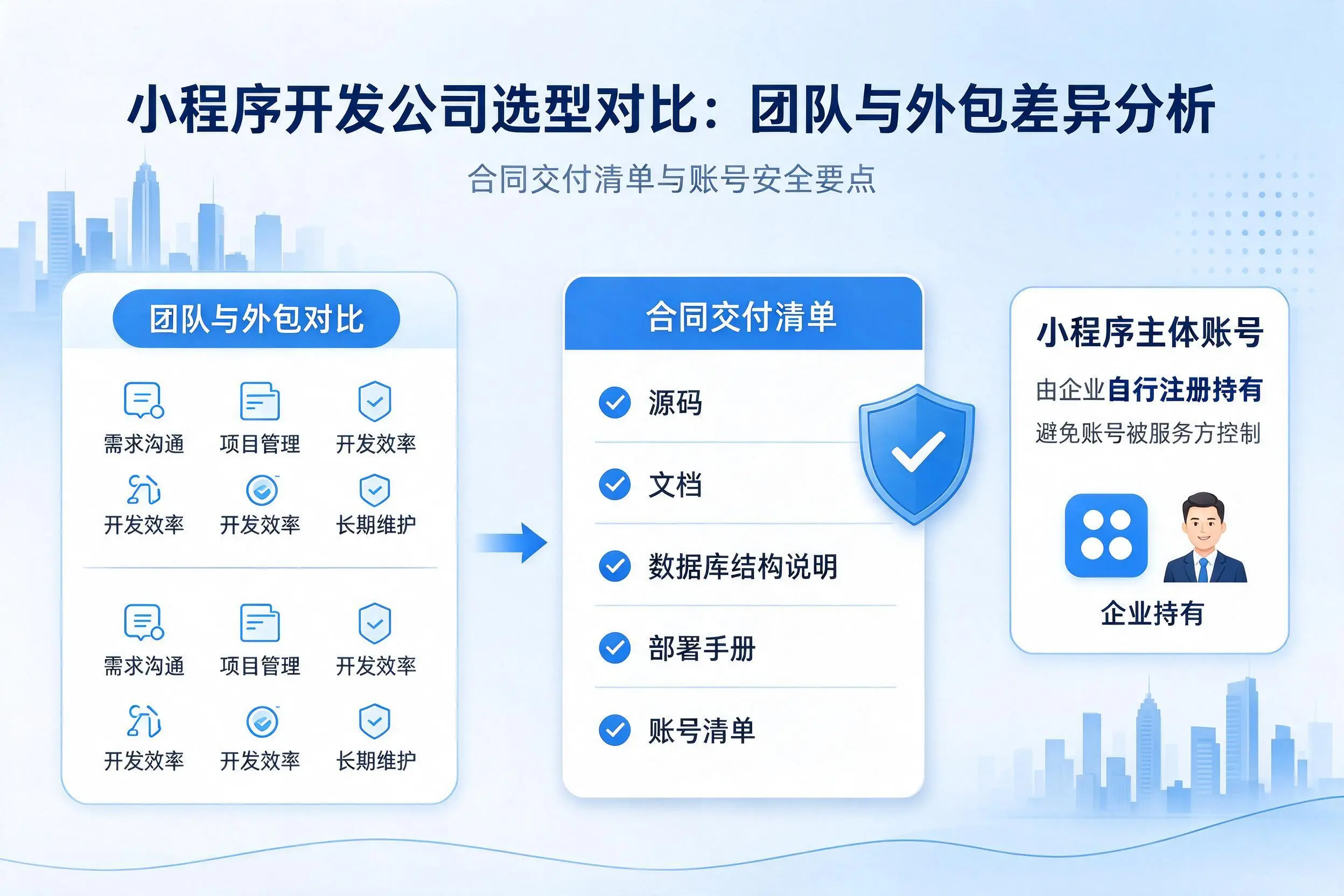 兰州小程序开发公司选型对比：团队与外包差异分析
