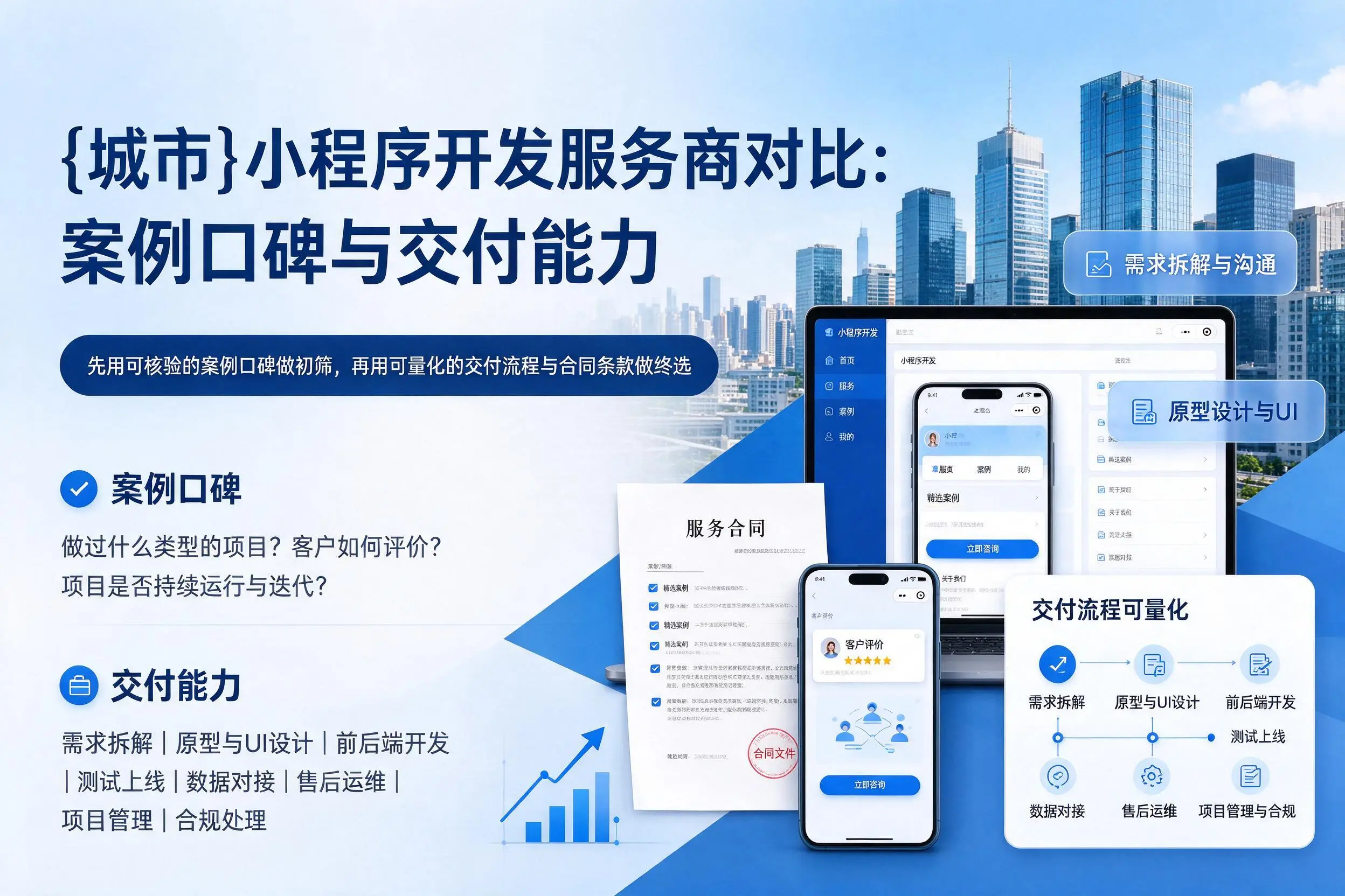 兰州小程序开发服务商对比：案例口碑与交付能力