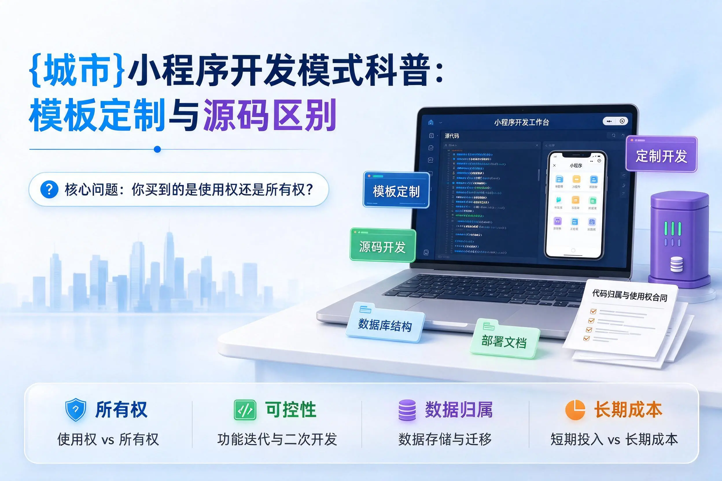 兰州小程序开发模式科普：模板定制与源码区别