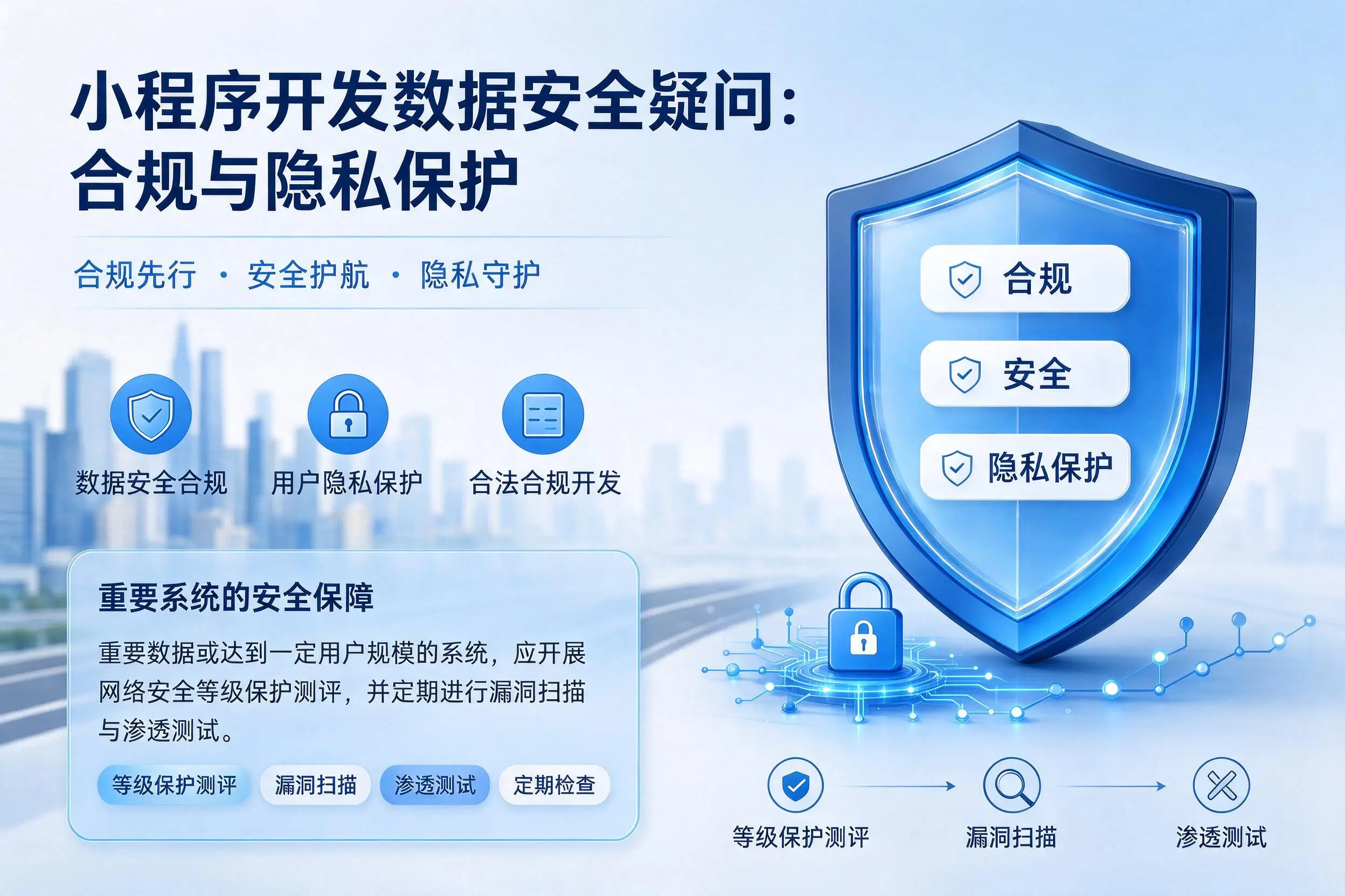 兰州小程序开发数据安全疑问：合规与隐私保护