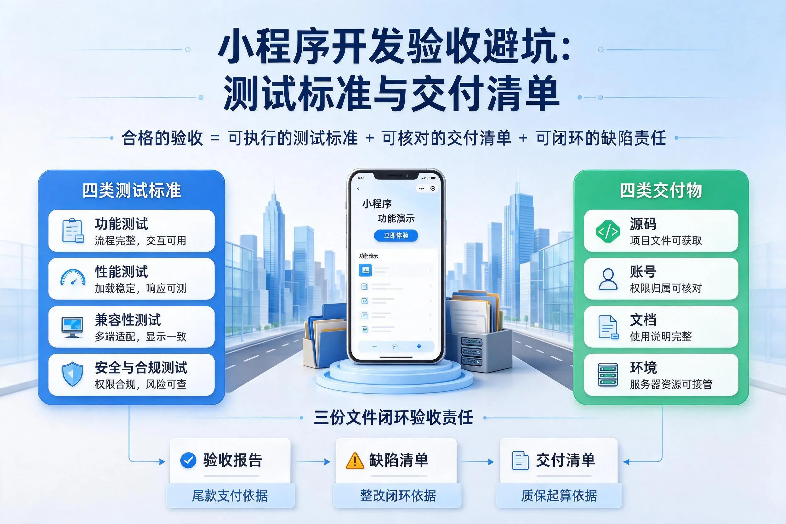 兰州小程序开发验收避坑：测试标准与交付清单