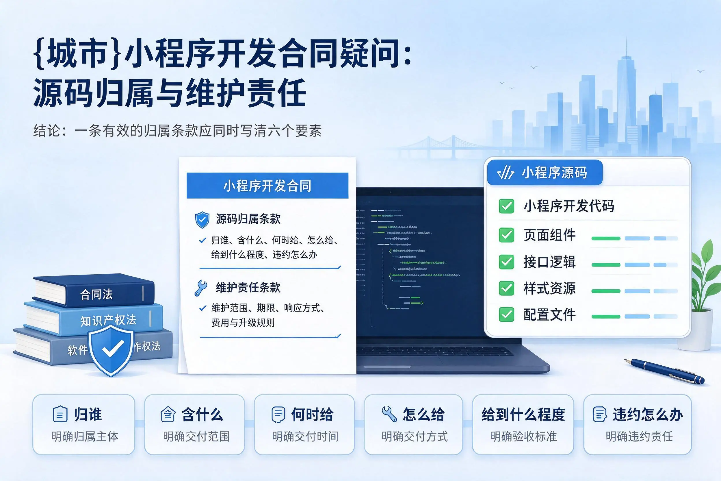 兰州小程序开发合同疑问：源码归属与维护责任