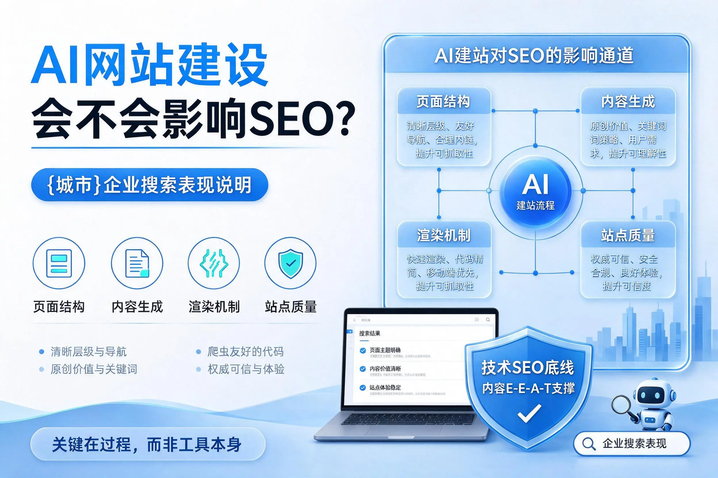 AI网站建设会不会影响SEO？兰州企业搜索表现说明