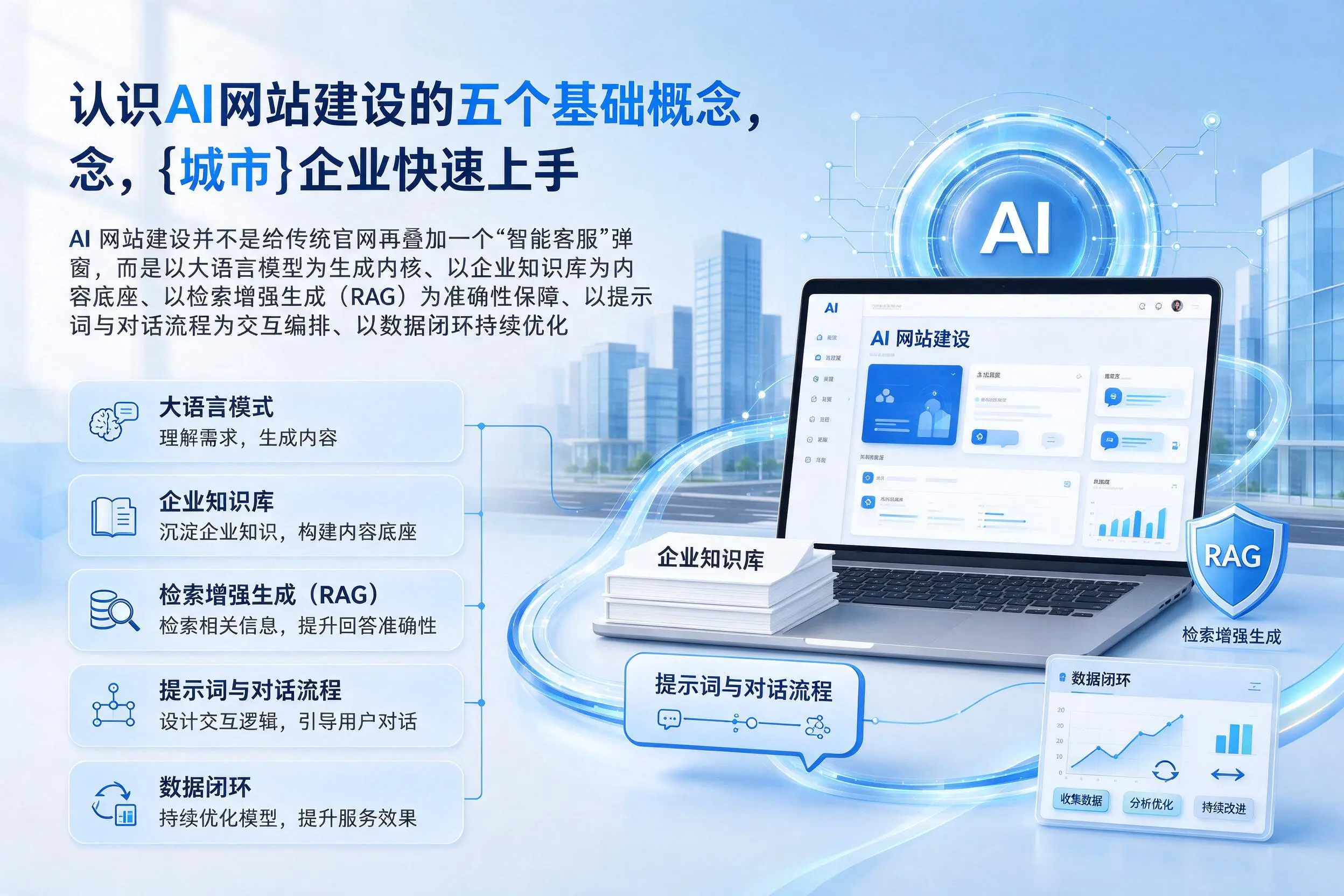 认识AI网站建设的五个基础概念，兰州企业快速上手