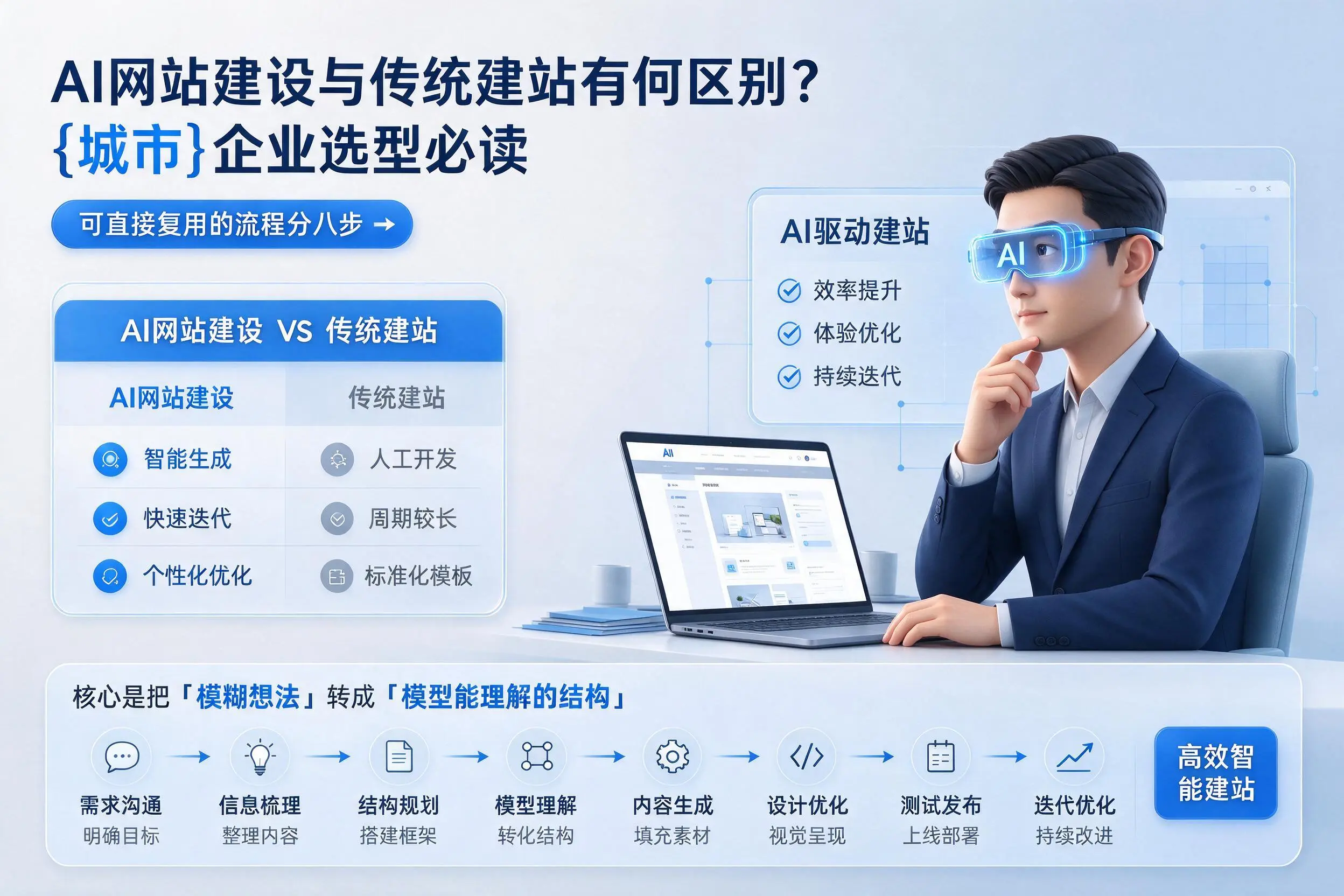 AI网站建设与传统建站有何区别?兰州企业选型必读