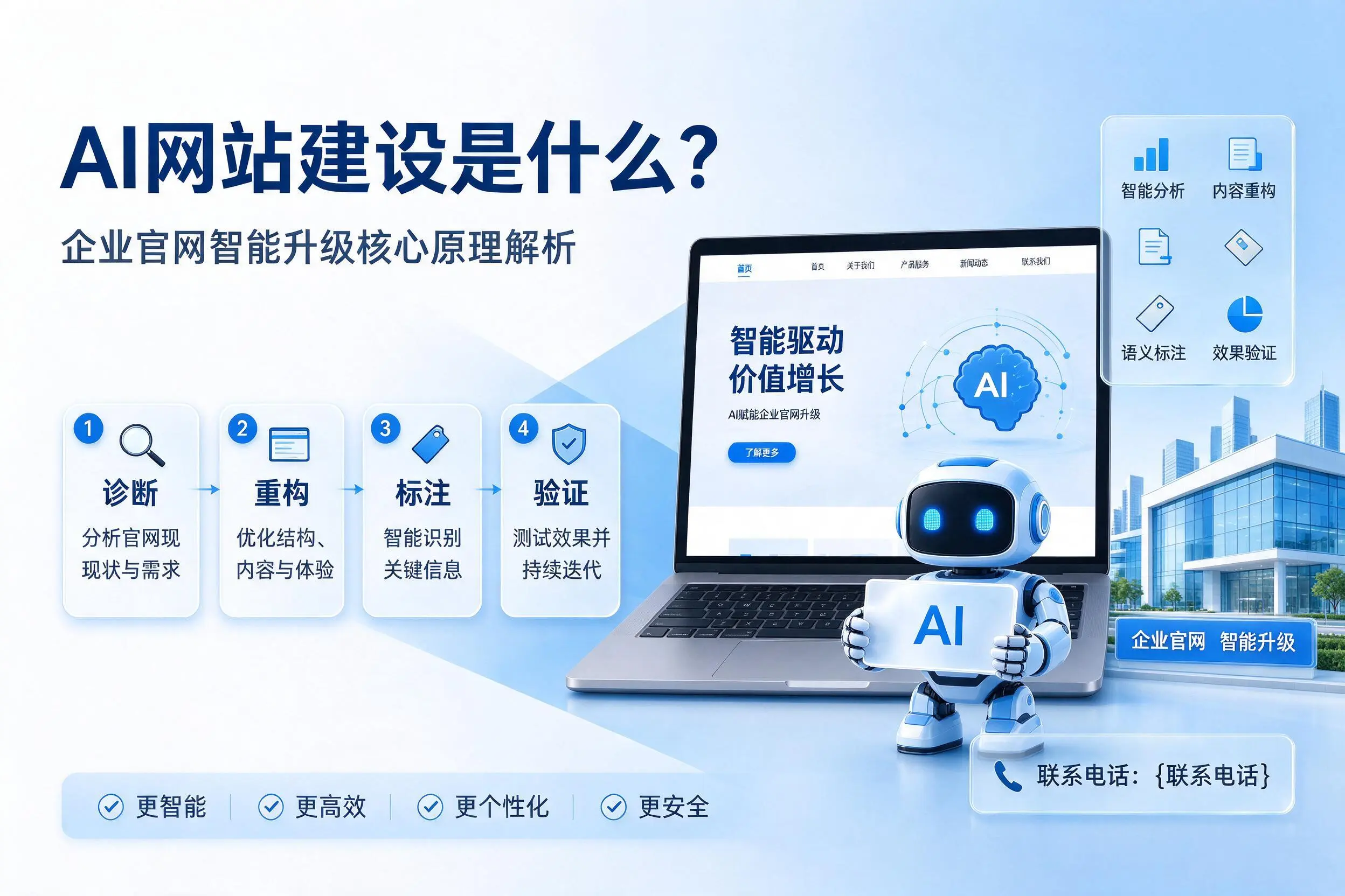 AI网站建设是什么?兰州企业官网智能升级核心原理解析
