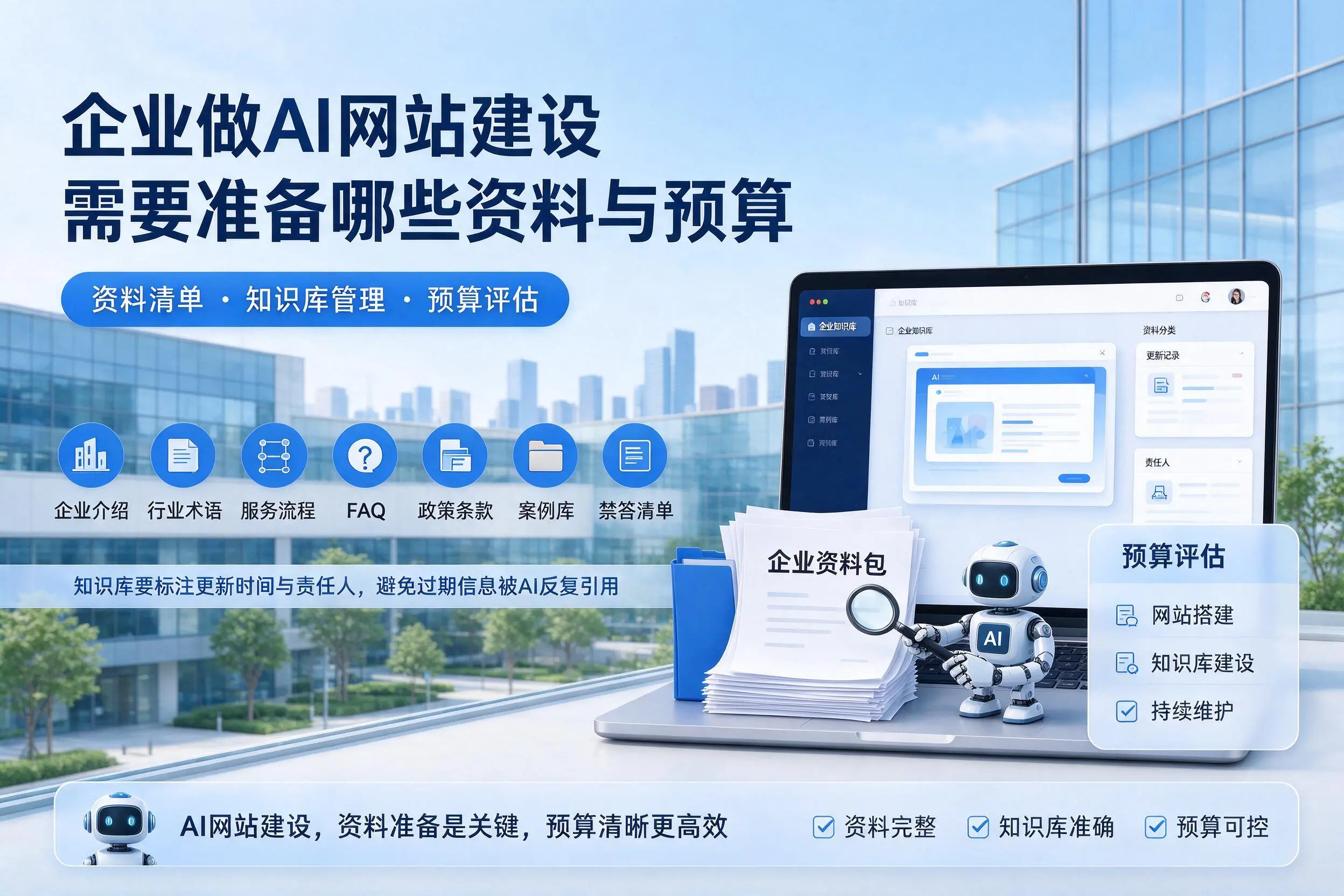 兰州企业做AI网站建设需要准备哪些资料与预算