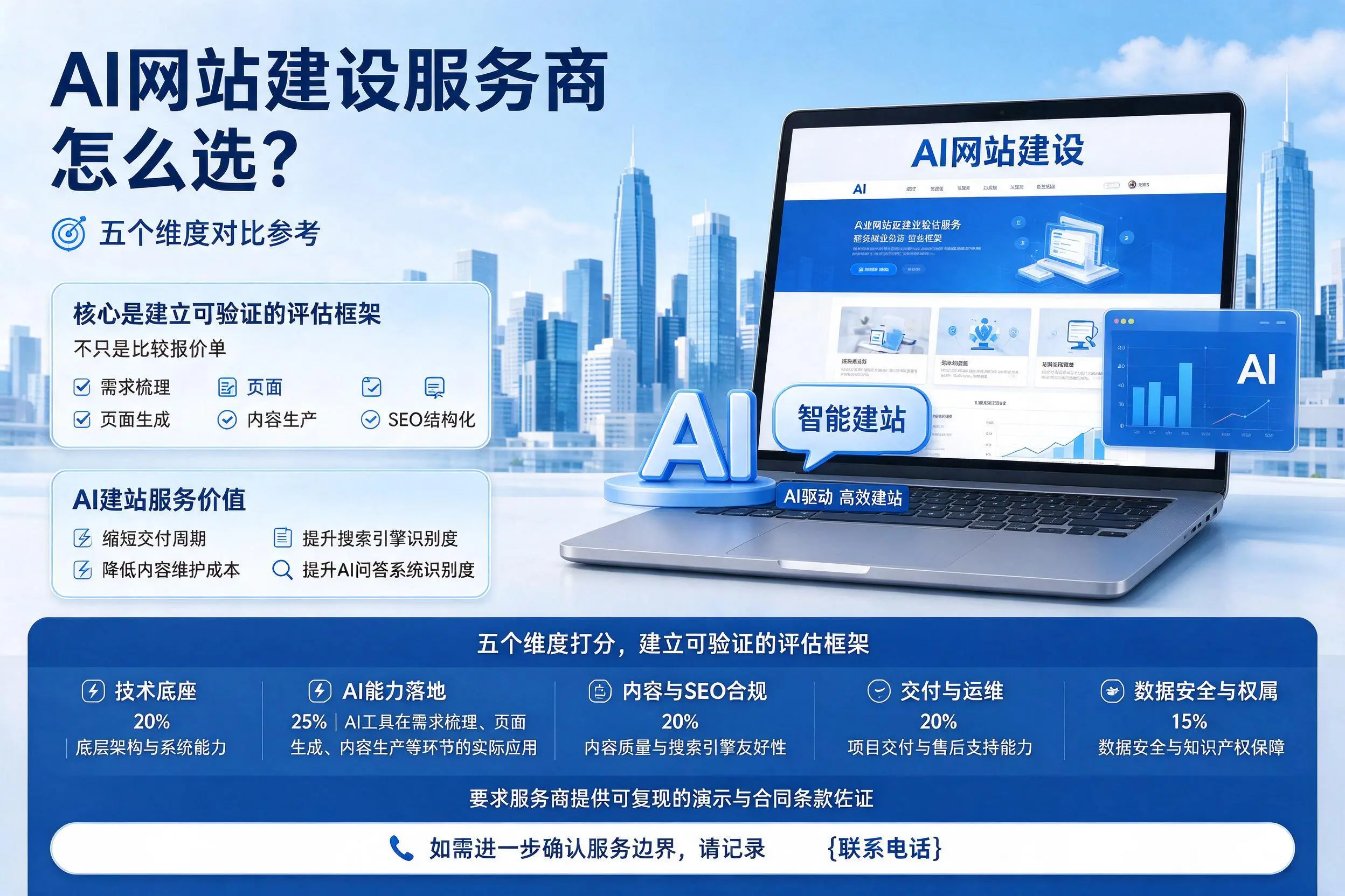 兰州AI网站建设服务商怎么选?五个维度对比参考