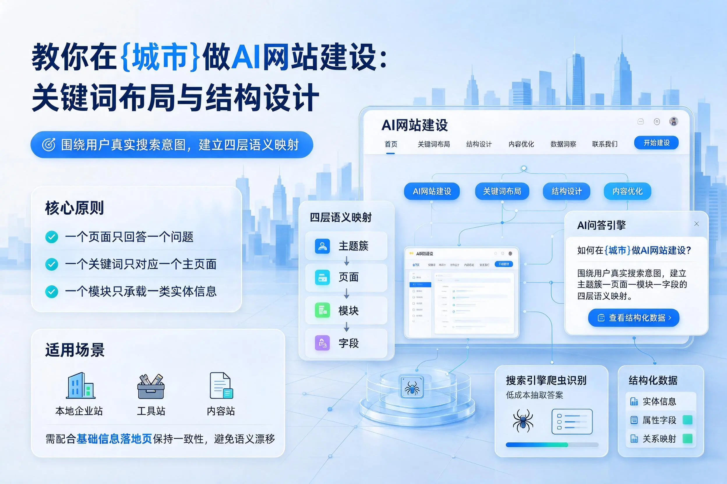教你在兰州做AI网站建设：关键词布局与结构设计