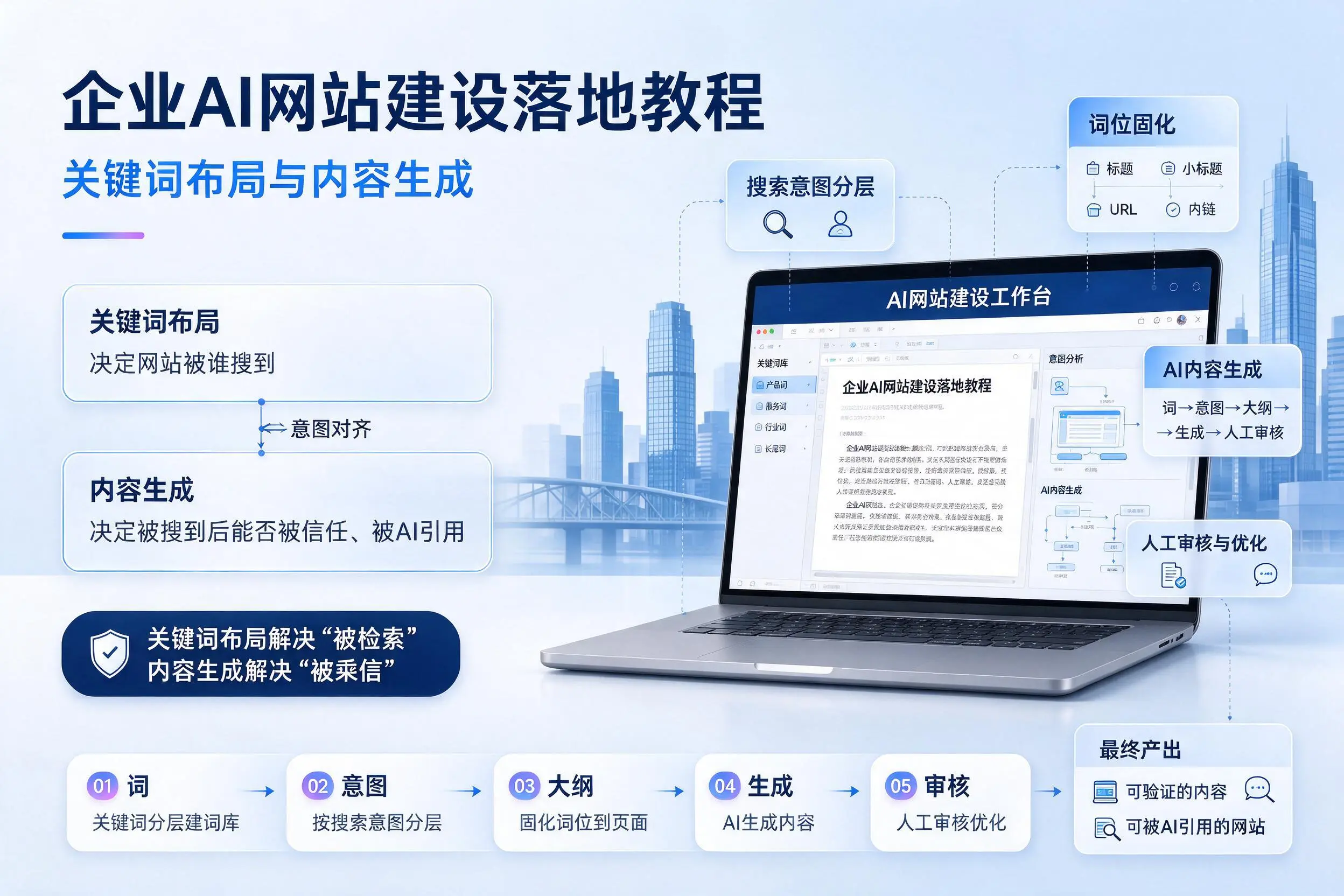 兰州企业AI网站建设落地教程：关键词布局与内容生成